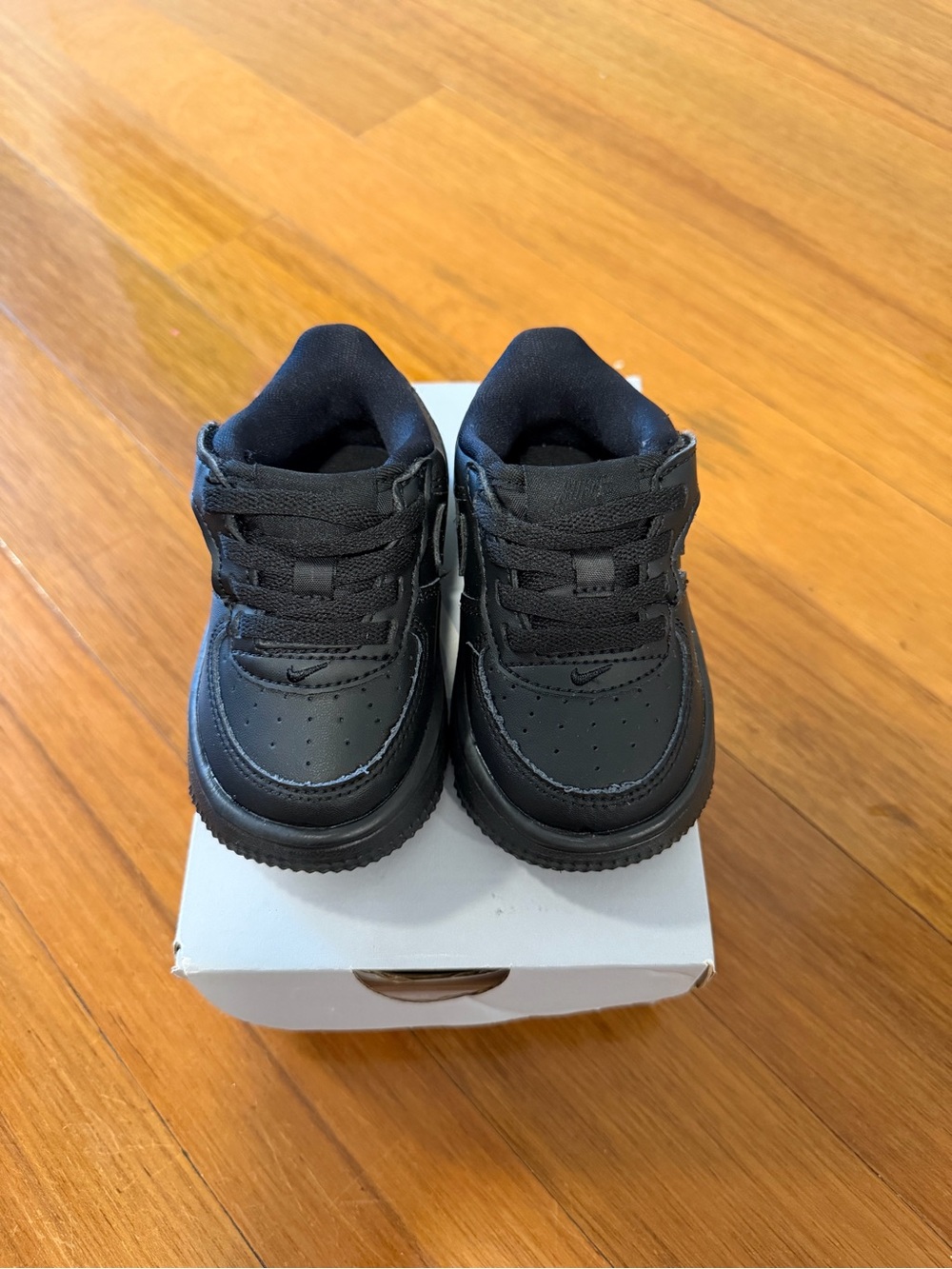 Youth All-Black Low-Top Sneakers - Classic Everyday Play Shoe